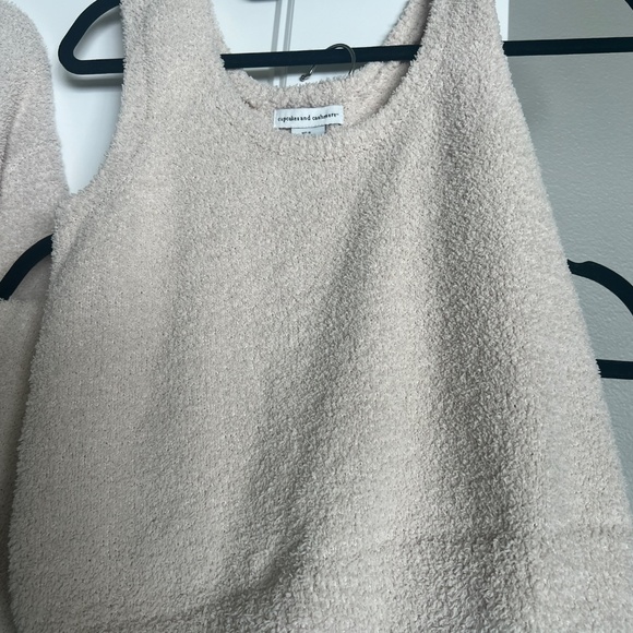 Cupcakes and Cashmere Plush Cozy Lounge Set Cardigan + Pants Size Small - Picture 5 of 8